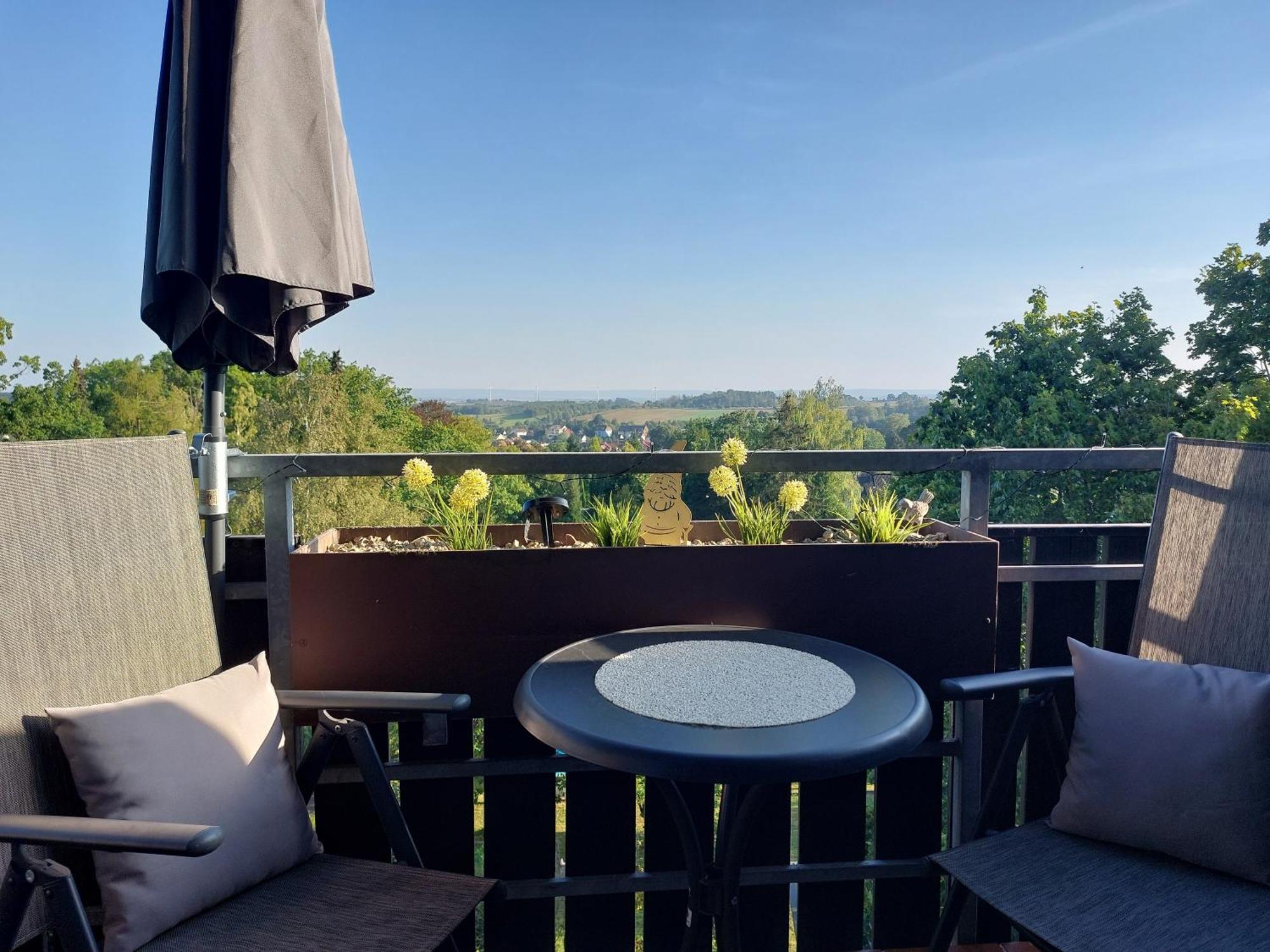 Ferienwohnung Gipfelglueck Mit Fernblick Und Strandkorb Bad Sachsa Buitenkant foto